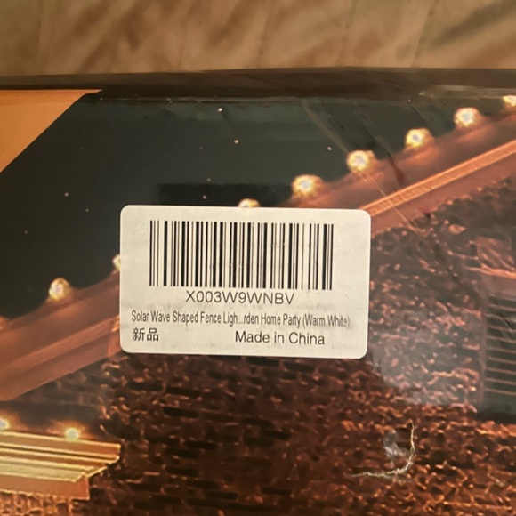 Solar☀️GardenFenceLights💡Outdoor/Inside 110inchesLedLighted💡White Picket Fence - Picture 3 of 8